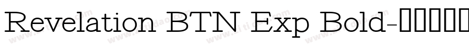 Revelation BTN Exp Bold字体转换